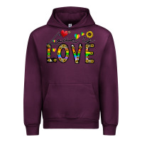Mauve Wine love is love Urban Hoodie - CowhideDigitalArt