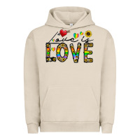 Pigment French Oak love is love Urban Hoodie - CowhideDigitalArt