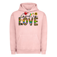 Pigment Salmon love is love Urban Hoodie - CowhideDigitalArt