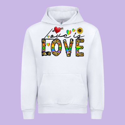 Love Is Love Urban Hoodie Designed By Cowhidedigitalart