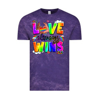 Cloud Purple love always wins Vintage Tee - LillyAllenDesigns