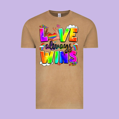 Love Always Wins Vintage Tee Designed By Lillyallendesigns