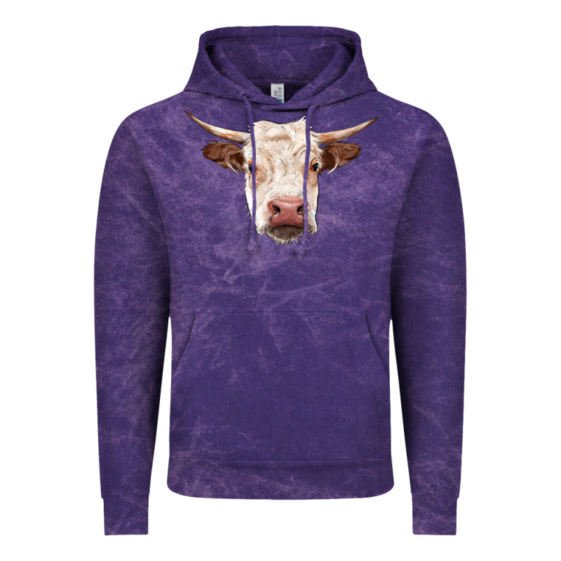 Hereford Cow Head Vintage Hoodie by RanaPortraitStore | Teevron