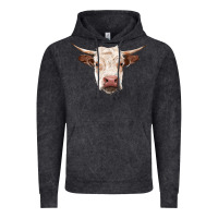 Vintage Black hereford cow head Vintage Hoodie - RanaPortraitStore