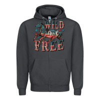 Smoke Wild and free 4th of july Zipper Hoodie - CowGirlArtShop