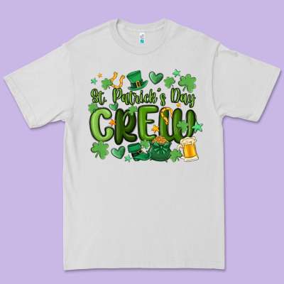 St.patrick's Day Crew Premium Tee Designed By Maliassmallbusiness