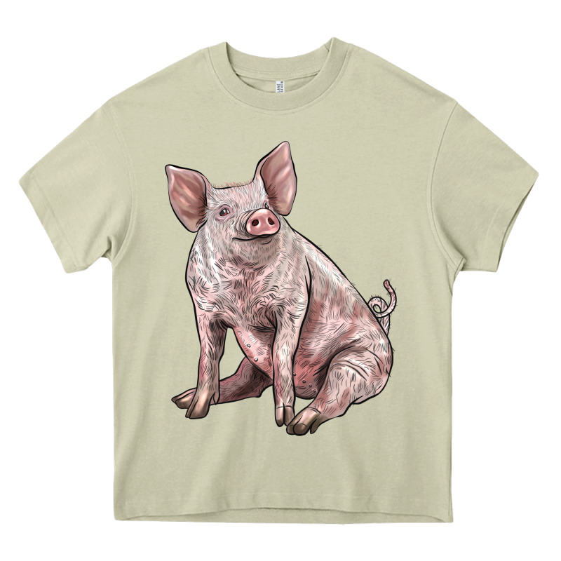 American Yorkshire Pig Heavy Core Tee by LillyAllenDesigns | Teevron