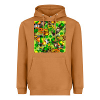 Meerkat St. Patrick's Donkey With Shamrock Seamless Heavyweight Hoodie - FaDigitalArtStudio