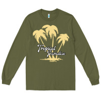 Army Green Tropical Paradise Long Sleeve Tee - Bettercallsaul