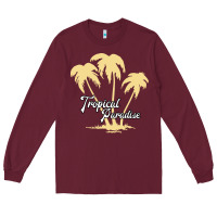 Burgundy Tropical Paradise Long Sleeve Tee - Bettercallsaul