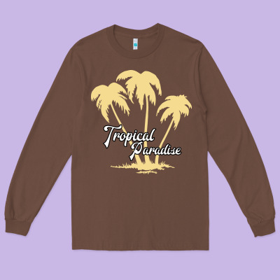 Tropical Paradise Long Sleeve Tee Designed By Bettercallsaul