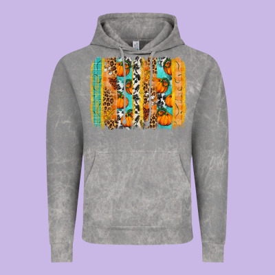 Fall Pumpkin Brushstroke Vintage Hoodie Designed By Bundleandbundleshop