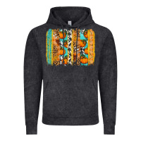 Vintage Black fall pumpkin brushstroke Vintage Hoodie - BundleAndBundleShop