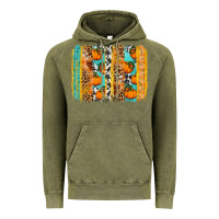 Vintage Olive fall pumpkin brushstroke Vintage Hoodie - BundleAndBundleShop