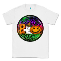 White halloween round earrings 3 Classic Tee - BundleAndBundleShop