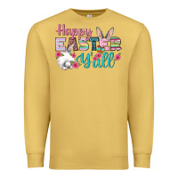Antique Gold Happy Easter Y'all Premium Sweatshirt - BundleAndBundleShop