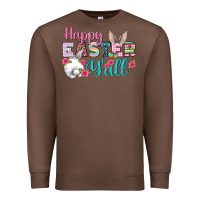 Chestnut Happy Easter Y'all Premium Sweatshirt - BundleAndBundleShop