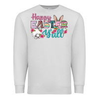 Dove Grey Happy Easter Y'all Premium Sweatshirt - BundleAndBundleShop