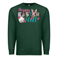 Sports Green Happy Easter Y'all Premium Sweatshirt - BundleAndBundleShop