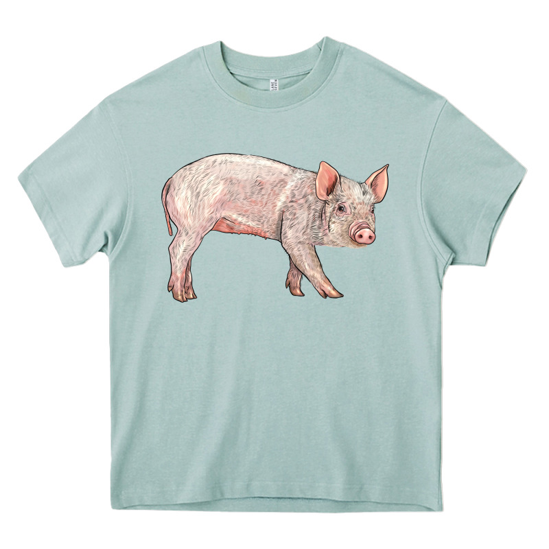 American Yorkshire Pig  Baby Heavy Core Tee by LillyAllenDesigns | Teevron