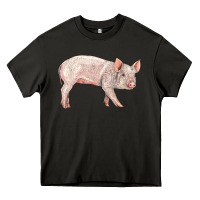 Asphalt american yorkshire pig  baby Heavy Core Tee - LillyAllenDesigns