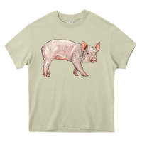 Mossy american yorkshire pig  baby Heavy Core Tee - LillyAllenDesigns