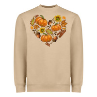 Mushroom Fall Heart Heavyweight Sweatshirt - texasbilliewilder