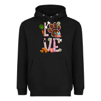 Black Tie dye easter love dog paw Heavyweight Hoodie - BundleAndBundleShop
