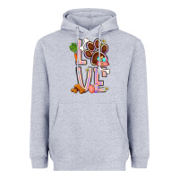 Heather Grey Tie dye easter love dog paw Heavyweight Hoodie - BundleAndBundleShop
