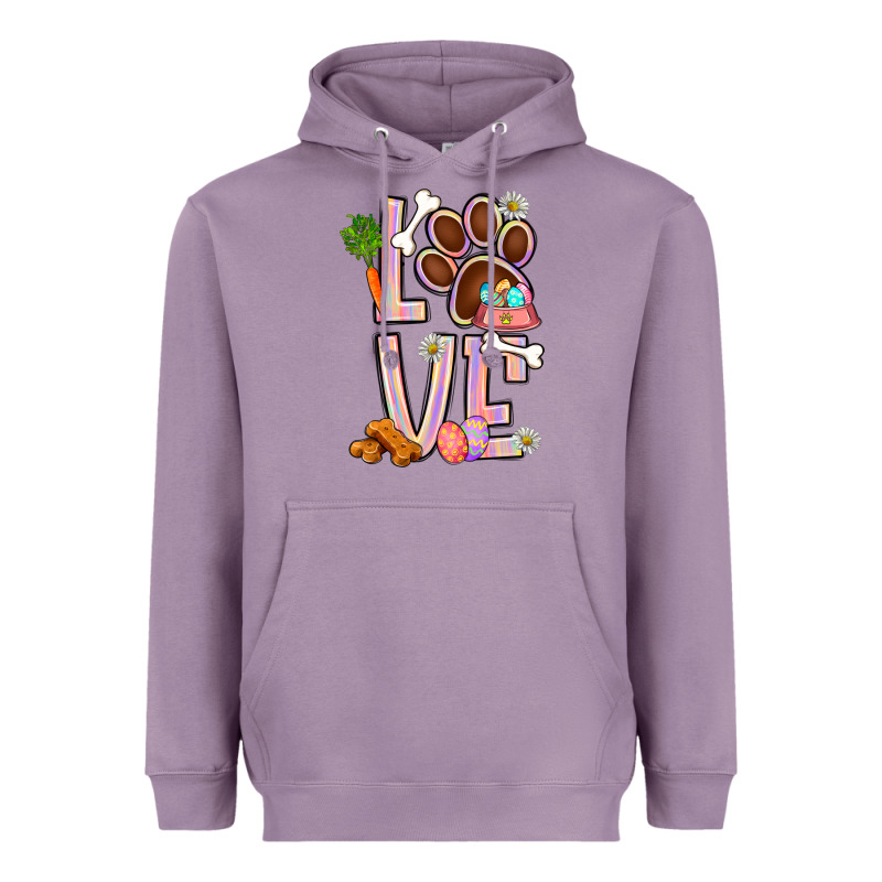 Tie Dye Easter Love Dog Paw Heavyweight Hoodie by BundleAndBundleShop | Teevron