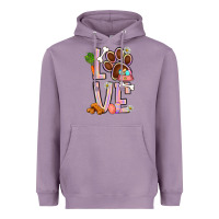 Lavender Tie dye easter love dog paw Heavyweight Hoodie - BundleAndBundleShop