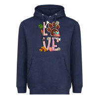 Navy Tie dye easter love dog paw Heavyweight Hoodie - BundleAndBundleShop