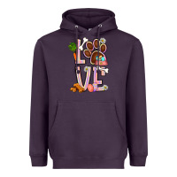 Plum Tie dye easter love dog paw Heavyweight Hoodie - BundleAndBundleShop