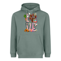 Sage Tie dye easter love dog paw Heavyweight Hoodie - BundleAndBundleShop