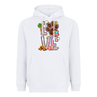 White Tie dye easter love dog paw Heavyweight Hoodie - BundleAndBundleShop