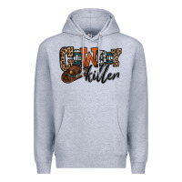 Heather Grey cowboy killer Premium Hoodie - OliviaCreatesArt