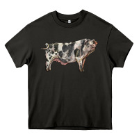 Asphalt Spotted Pig Heavy Core Tee - LillyAllenDesigns