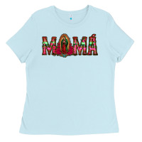 Baby Blue mama floral aztec leopard Ladies Tee - Jasminsmagicworld