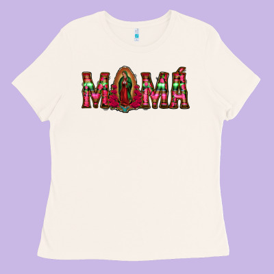 Mama Floral Aztec Leopard Ladies Tee Designed By Jasminsmagicworld