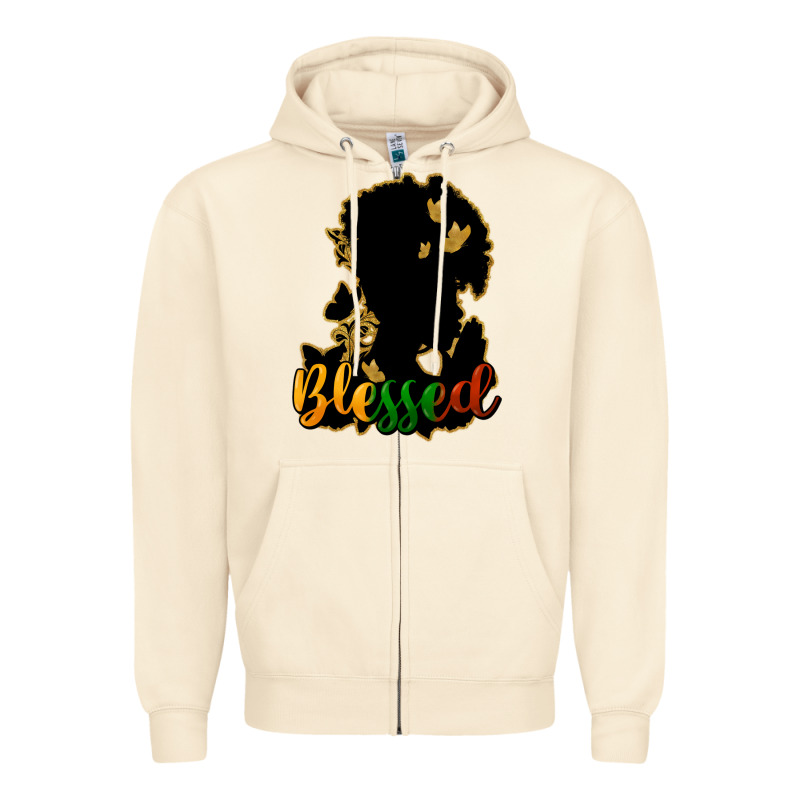 Blessed Black History Zipper Hoodie by HowdyJamesFarm | Teevron