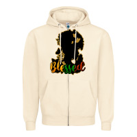 Sandshell Blessed black history Zipper Hoodie - HowdyJamesFarm
