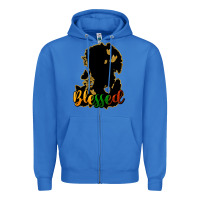 True Royal Blessed black history Zipper Hoodie - HowdyJamesFarm