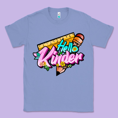 Hello Kinder Classic Tee Designed By Jahusdesignshop