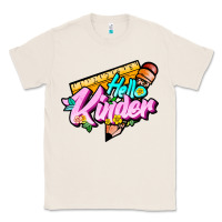 Natural hello kinder Classic Tee - JahusDesignShop
