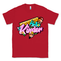 Red hello kinder Classic Tee - JahusDesignShop