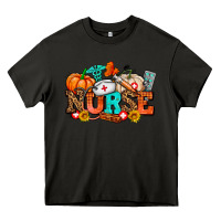 Asphalt nurse with fall element Heavy Core Tee - AdoDesignShop