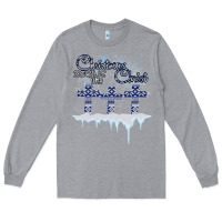 Heather Grey Christmas Christ Begins With Long Sleeve Tee - Bettercallsaul