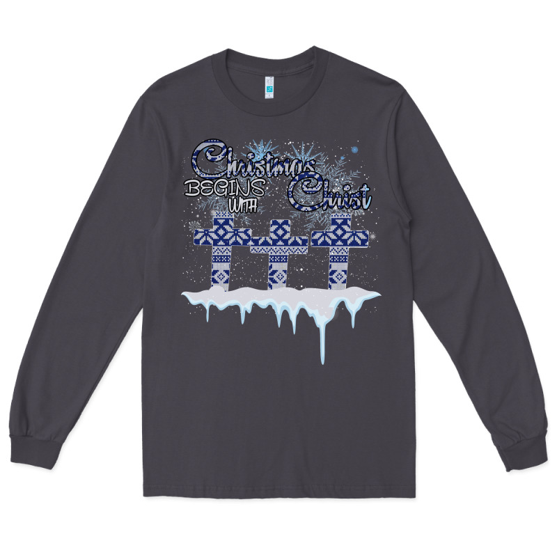 Christmas Christ Begins With Long Sleeve Tee by Bettercallsaul | Teevron