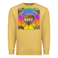 Antique Gold Pride lgbtq leopard love heart seamless pattern Premium Sweatshirt - BundleAndBundleShop