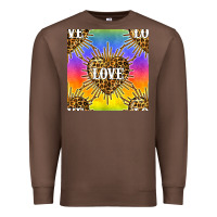 Pride Lgbtq Leopard Love Heart Seamless Pattern Premium Sweatshirt | Teevron